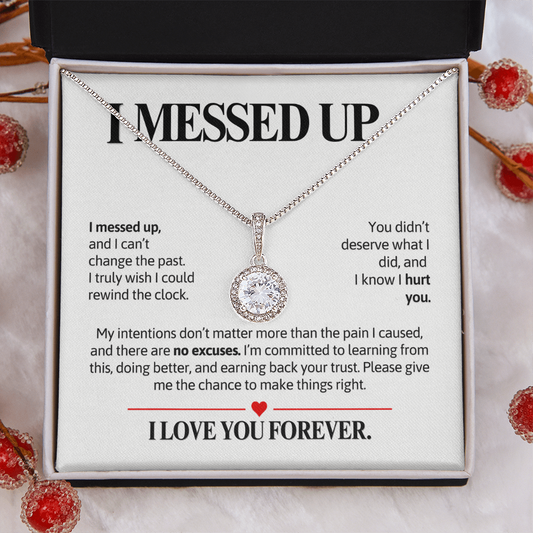 I Messed Up Necklace for Her – I'm Sorry Halo Necklace Apology Gift