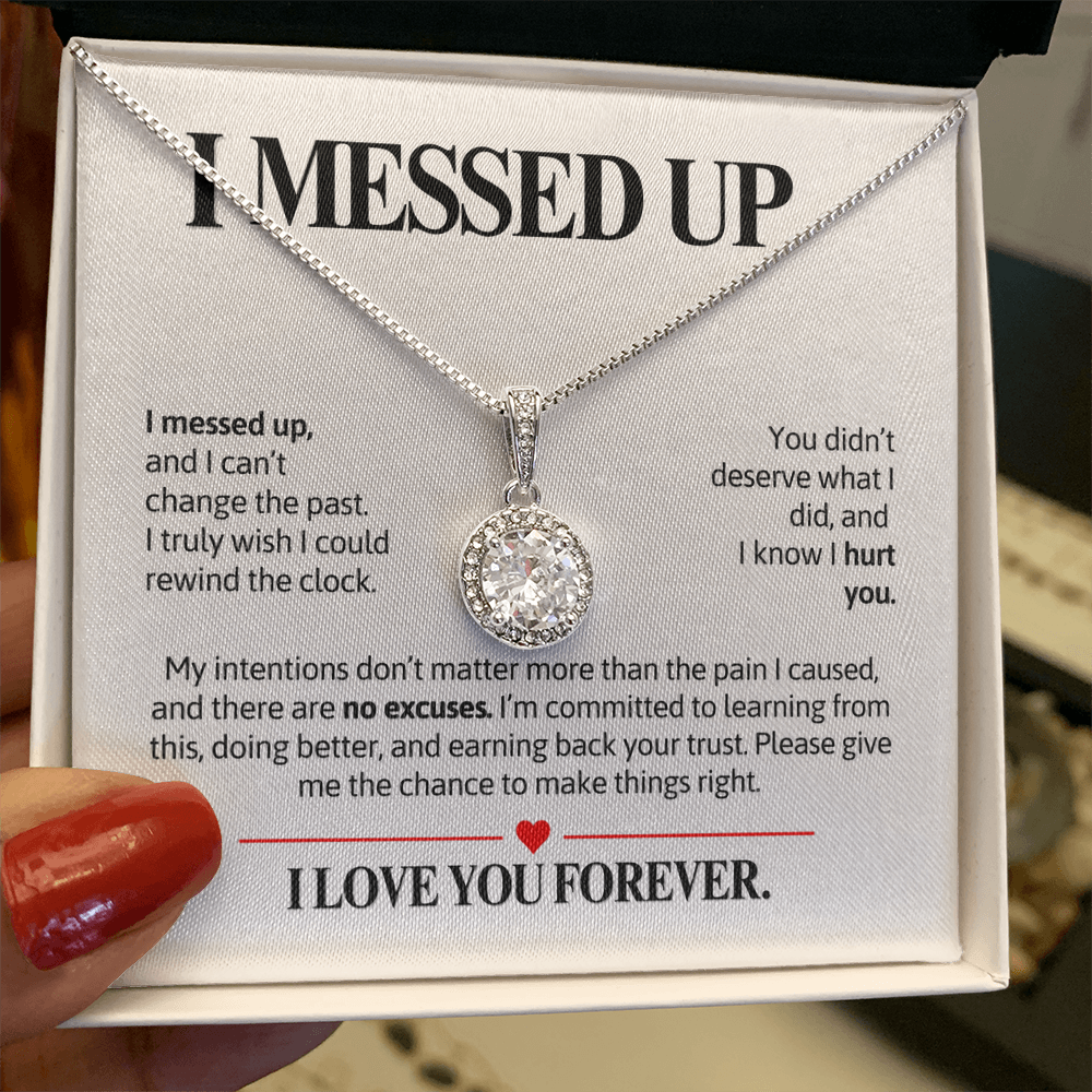 I Messed Up Necklace for Her – I'm Sorry Halo Necklace Apology Gift