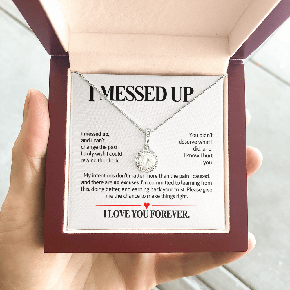I Messed Up Necklace for Her – I'm Sorry Halo Necklace Apology Gift