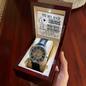 To My Dad From Son Skeleton Watch