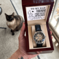 To My Dad From Son Skeleton Watch