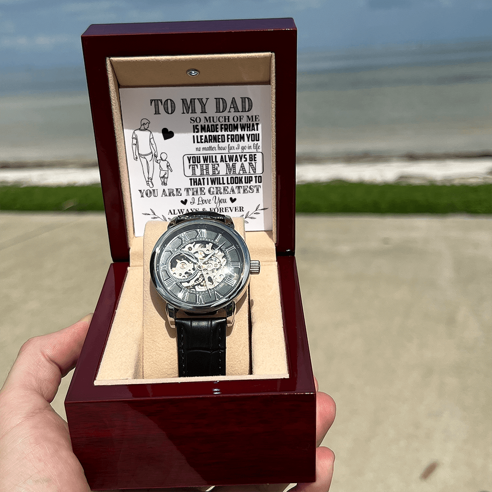 To My Dad From Son Skeleton Watch - CHARMING FAMILY GIFT LLC 