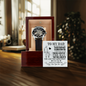 To My Dad From Son Skeleton Watch