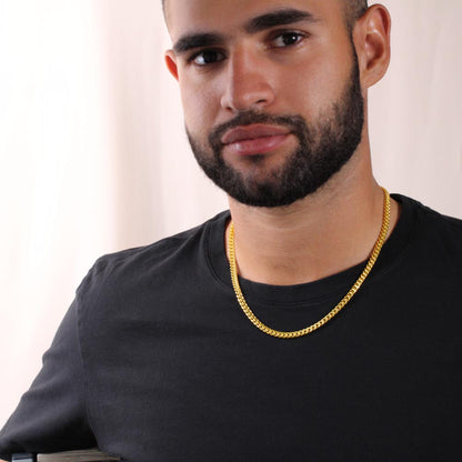 To My Son - You Make Me Proud - Cuban Link Chain Gift Set