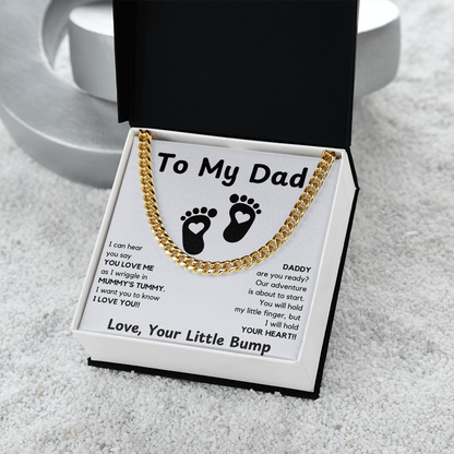 Daddy To Be Keepsake Gift | From Baby Bump | First Father's Day for New Dad | Ultrasound Present | Expectant Dad