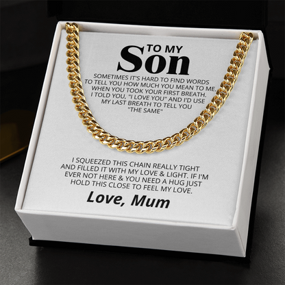 To my Son - Feel my love, Mum