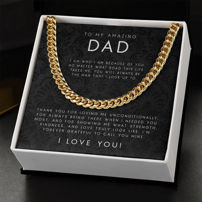 To My Dad (I Am Who I am) Necklace