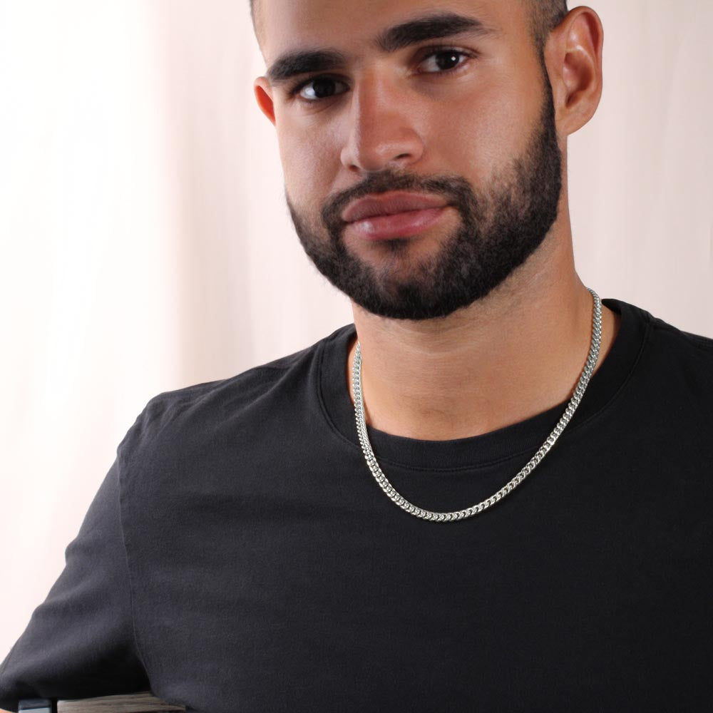 To My Son - You Make Me Proud - Cuban Link Chain Gift Set