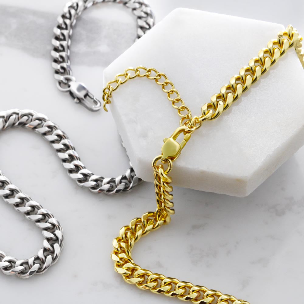 To My Amazing Husband - The Day I Met You - Cuban Link Chain Gift Set