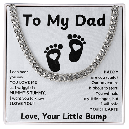 Daddy To Be Keepsake Gift | From Baby Bump | First Father's Day for New Dad | Ultrasound Present | Expectant Dad