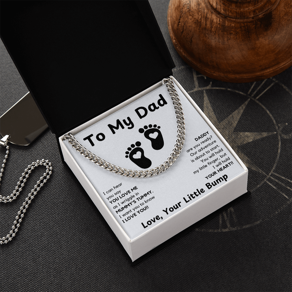 Daddy To Be Keepsake Gift | From Baby Bump | First Father's Day for New Dad | Ultrasound Present | Expectant Dad