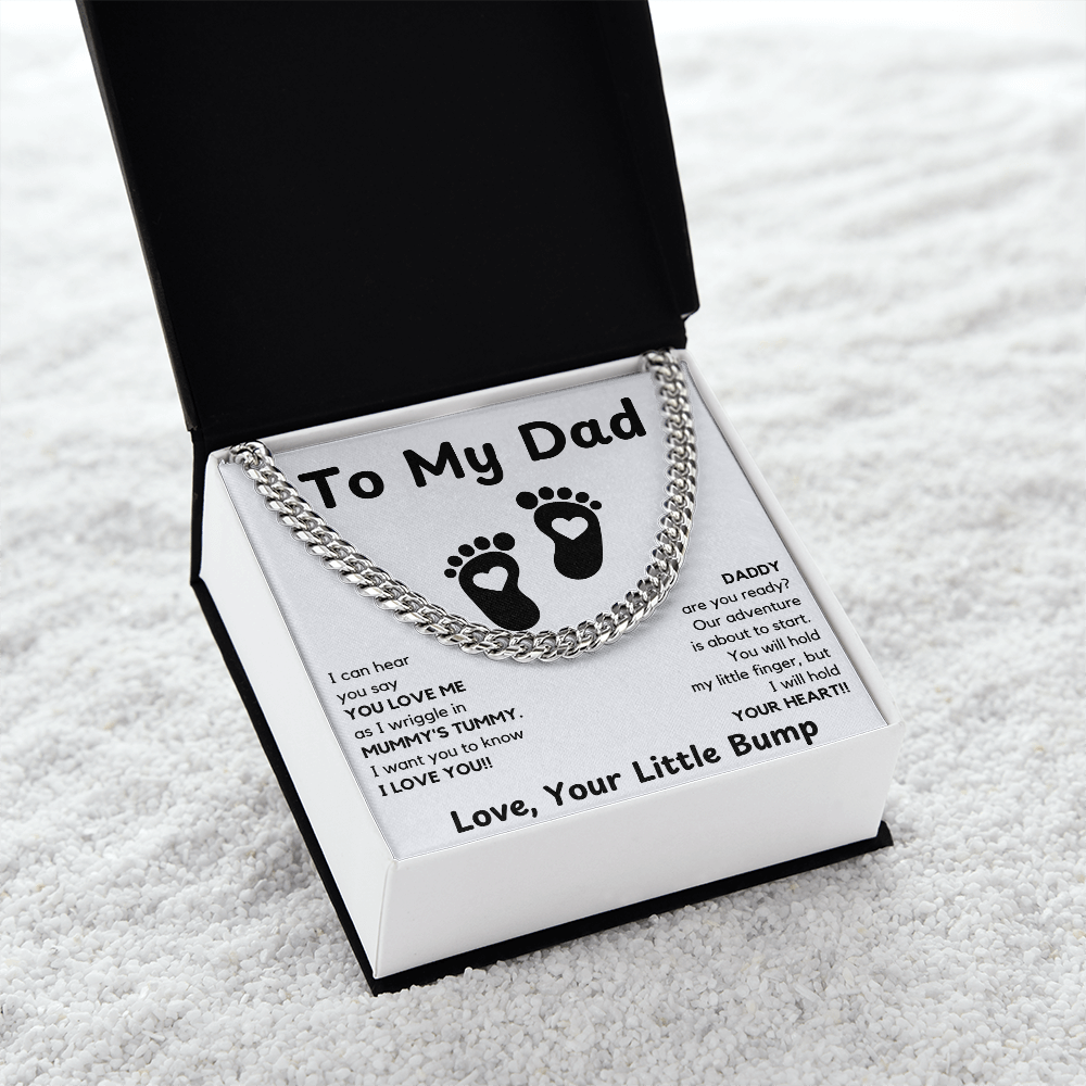 Daddy To Be Keepsake Gift | From Baby Bump | First Father's Day for New Dad | Ultrasound Present | Expectant Dad