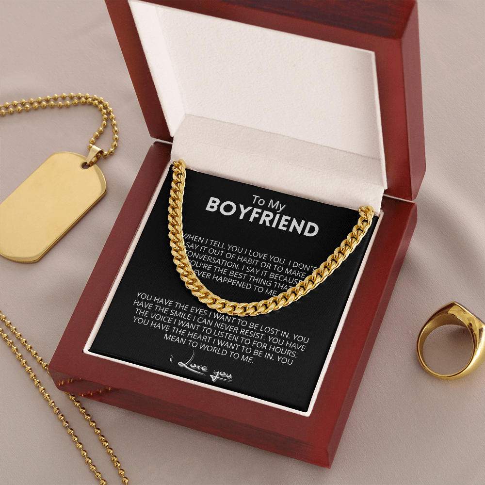 Boyfriend - The World To Me - Cuban Chain