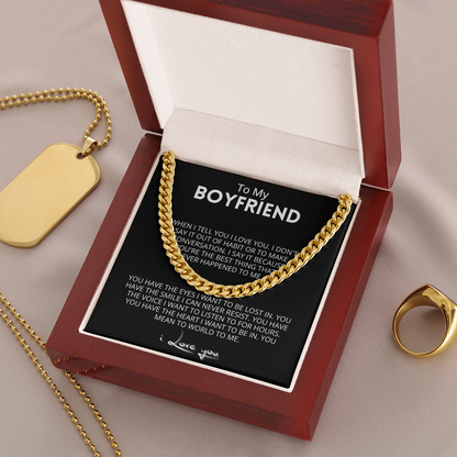 Boyfriend - The World To Me - Cuban Chain