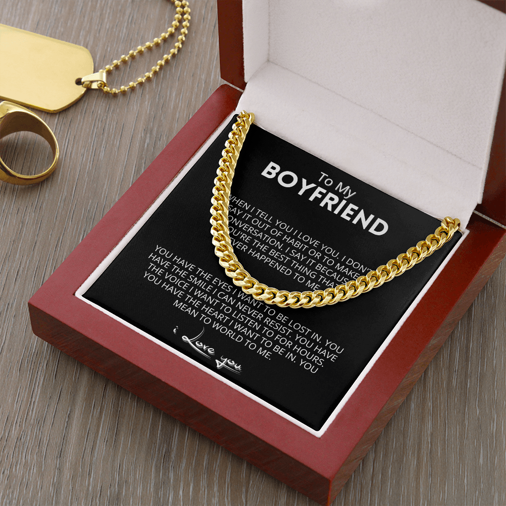 Boyfriend - The World To Me - Cuban Chain