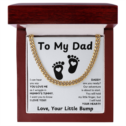 Daddy To Be Keepsake Gift | From Baby Bump | First Father's Day for New Dad | Ultrasound Present | Expectant Dad