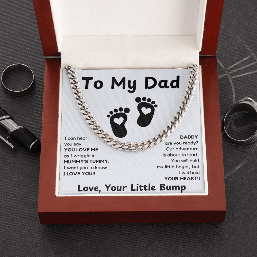 Daddy To Be Keepsake Gift | From Baby Bump | First Father's Day for New Dad | Ultrasound Present | Expectant Dad