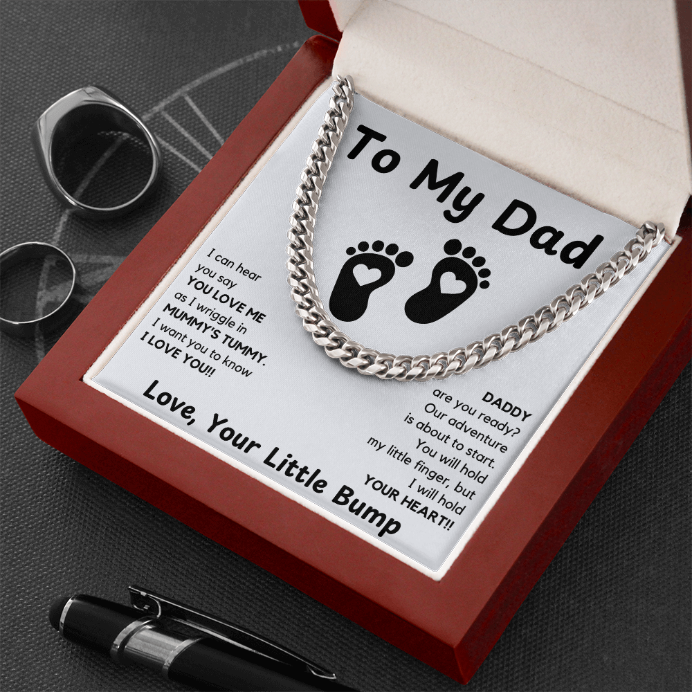 Daddy To Be Keepsake Gift | From Baby Bump | First Father's Day for New Dad | Ultrasound Present | Expectant Dad