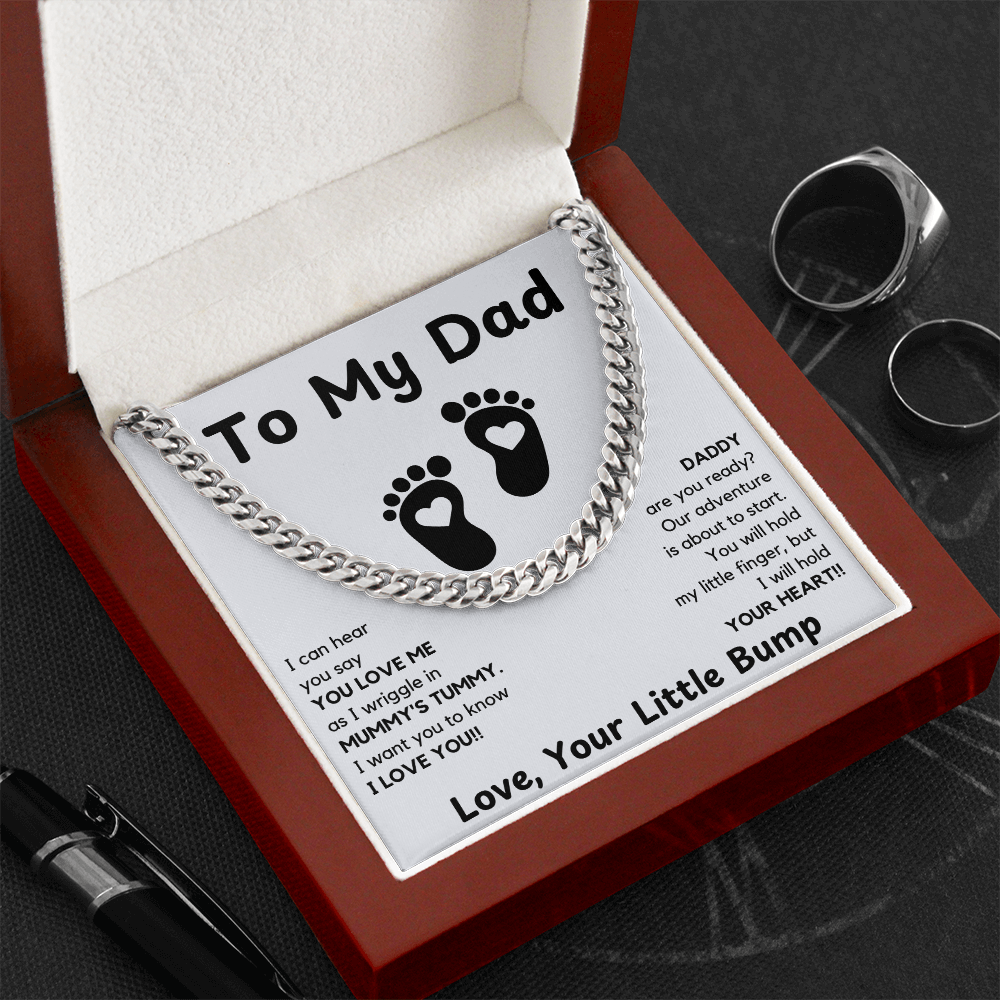 Daddy To Be Keepsake Gift | From Baby Bump | First Father's Day for New Dad | Ultrasound Present | Expectant Dad