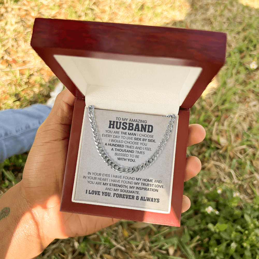 To My Husband - Gift From Wife - Cuban Link Chain