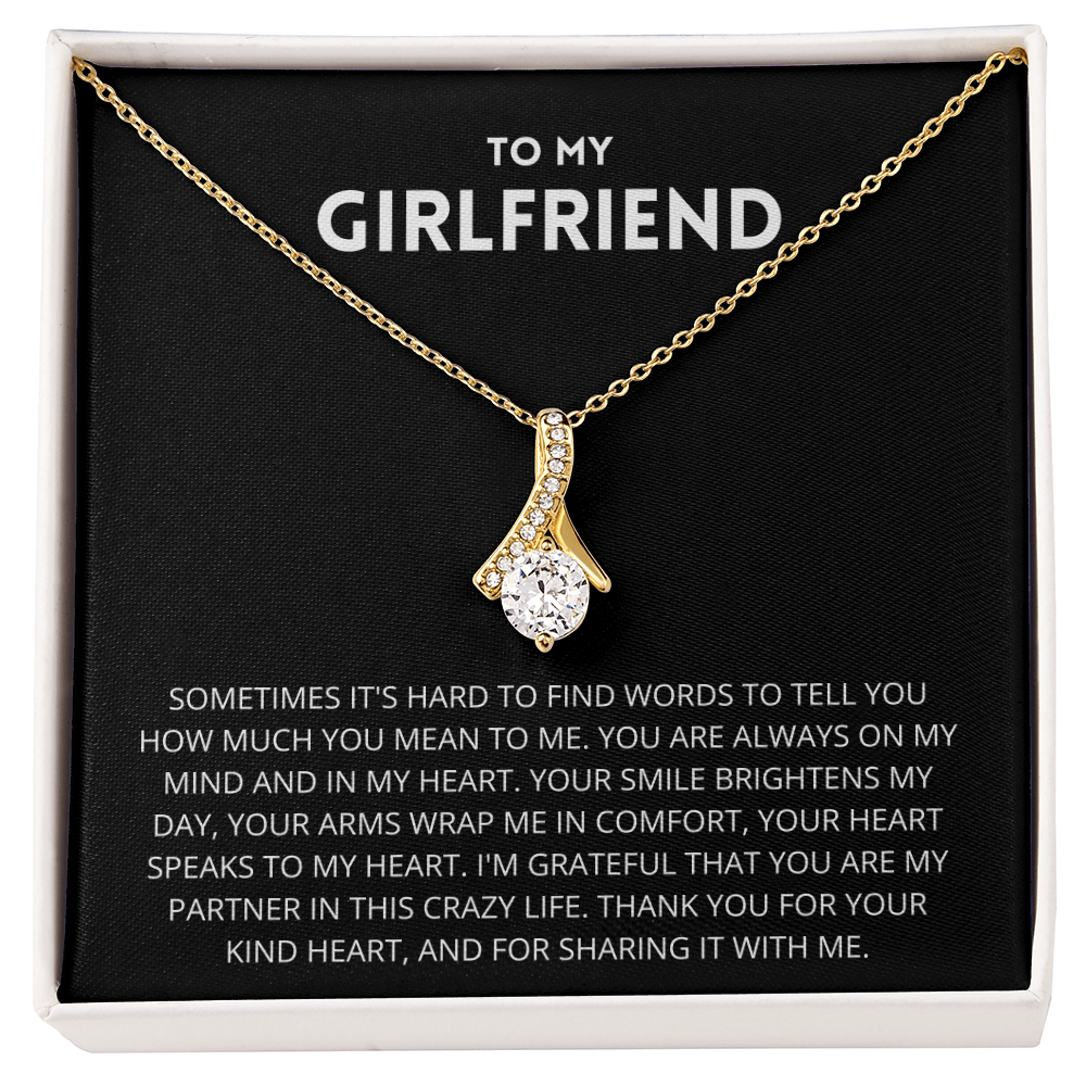 To My Girlfriend Necklace, Girlfriend Gift