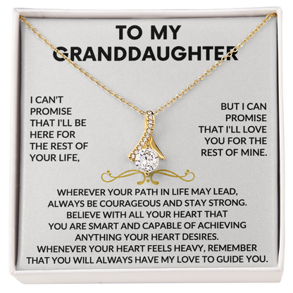 To my Granddaughter - Love pendant necklace