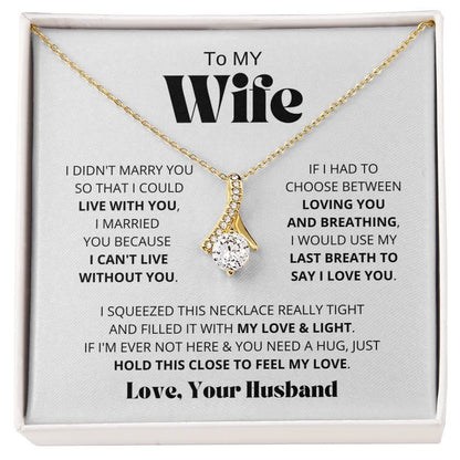 [Almost Sold Out] Wife - I Love You - Alluring Beauty Necklace - Charming Family Gift