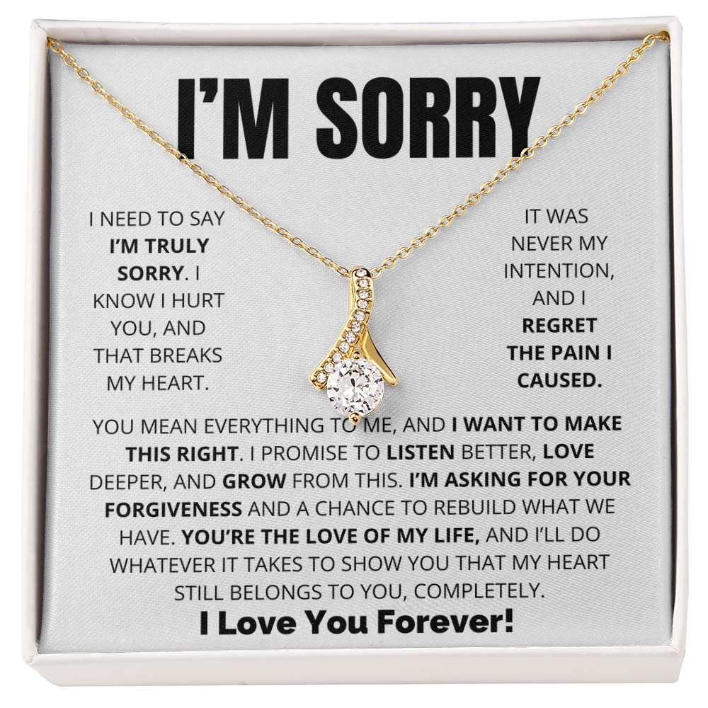 Apology Necklace for Her – “I Want to Make This Right”