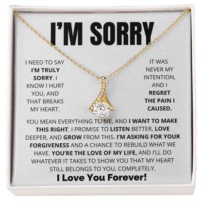 Apology Necklace for Her – “I Want to Make This Right”