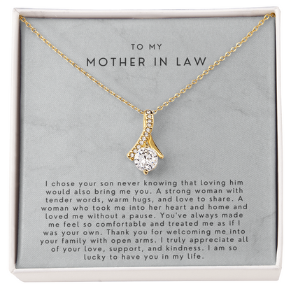 Mother In Law Gift (I Chose Your Son) Alluring Beauty Necklace Gift Set