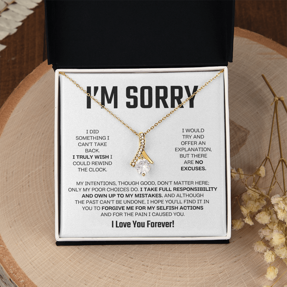 Apology Gift For Her - Alluring Beauty Necklace - I Take Full Responsibility