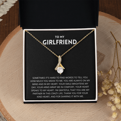 To My Girlfriend Necklace, Girlfriend Gift