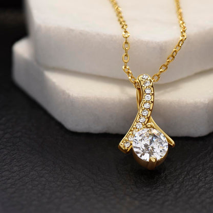 I'm Sorry I Messed Up Apology Gift for Her – Ribbon Pendant Necklace
