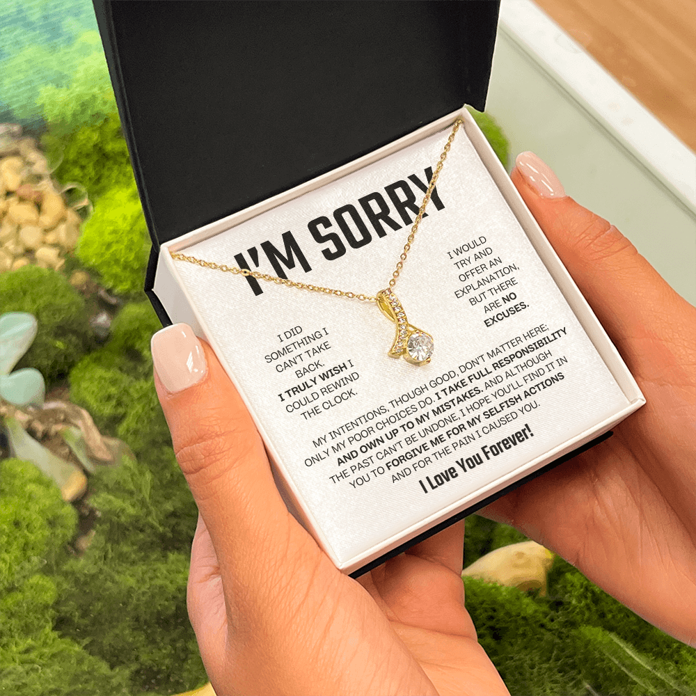 Apology Gift For Her - Alluring Beauty Necklace - I Take Full Responsibility