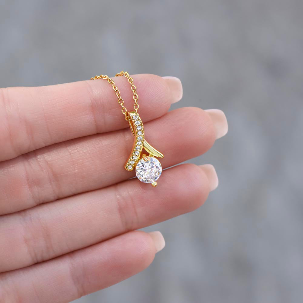 I'm Sorry I Messed Up Apology Gift for Her – Ribbon Pendant Necklace