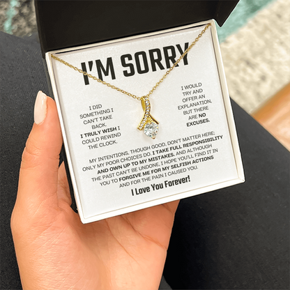 Apology Gift For Her - Alluring Beauty Necklace - I Take Full Responsibility
