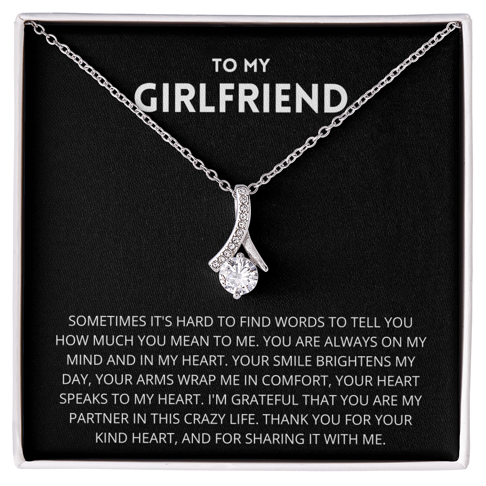 To My Girlfriend Necklace, Girlfriend Gift