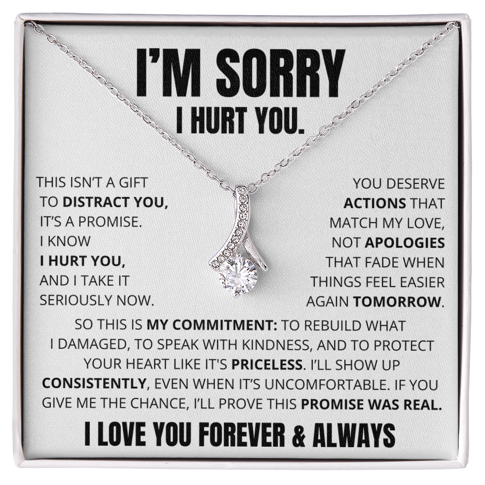 Apology Necklace for Her – “This Is My Promise”