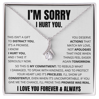 Apology Necklace for Her – “This Is My Promise”