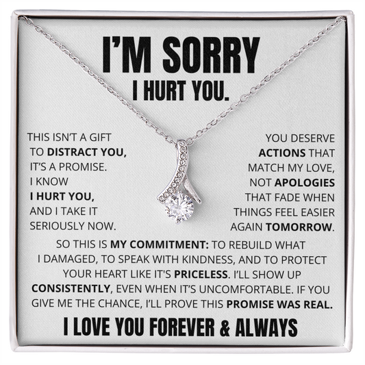 Apology Necklace for Her – “This Is My Promise”