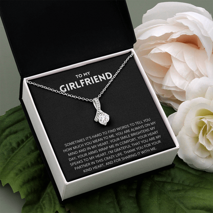 To My Girlfriend Necklace, Girlfriend Gift