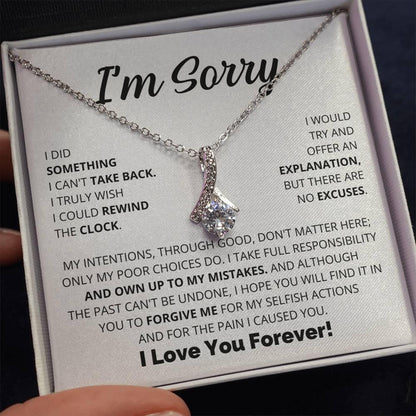 Apology Gift For Her - I Take Full Responsibility - Alluring Beauty Necklace - Charming Family Gift