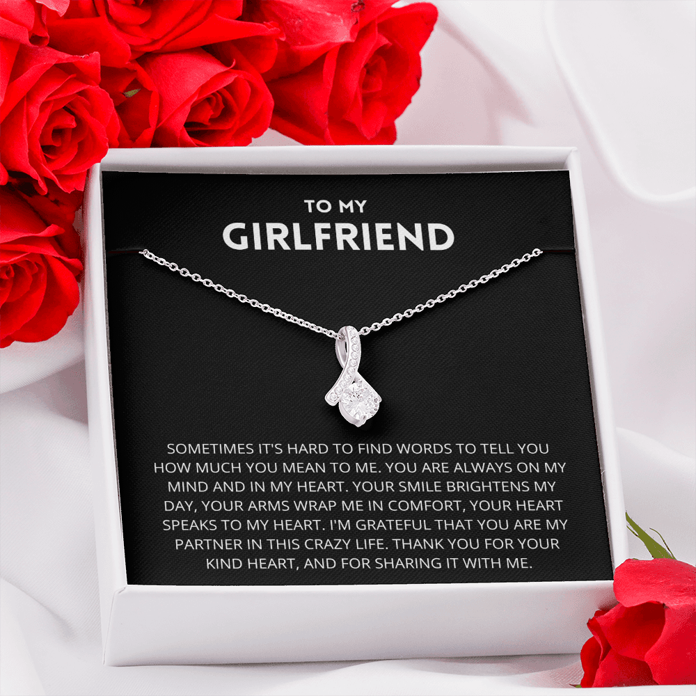 To My Girlfriend Necklace, Girlfriend Gift