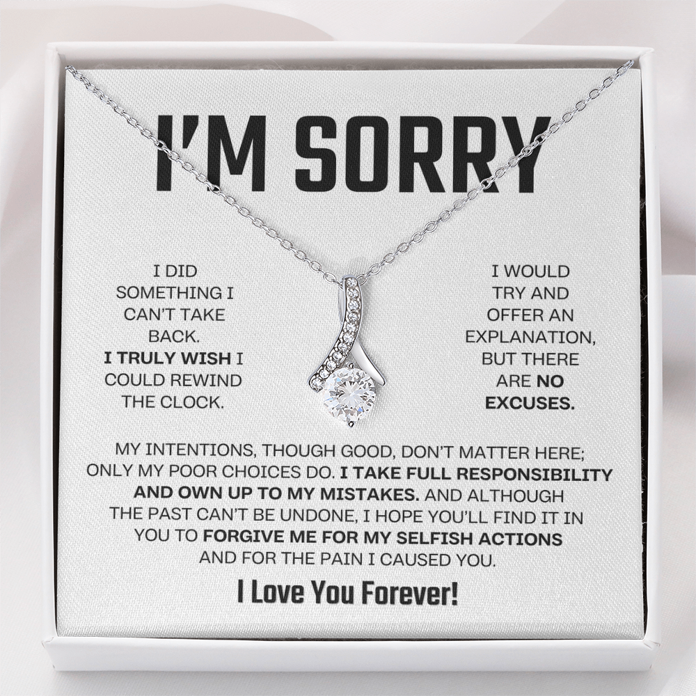 Apology Gift For Her - Alluring Beauty Necklace - I Take Full Responsibility