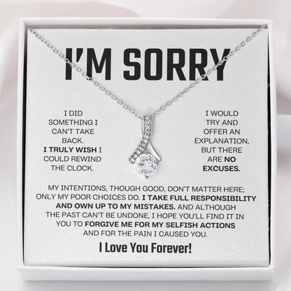 Apology Gift For Her - Alluring Beauty Necklace - I Take Full Responsibility