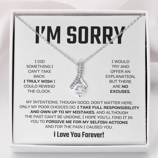 Apology Gift For Her - Alluring Beauty Necklace - I Take Full Responsibility