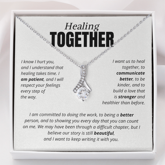 Healing Together Necklace for Her – I'm Sorry Apology & Reconciliation Gift