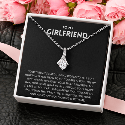 To My Girlfriend Necklace, Girlfriend Gift