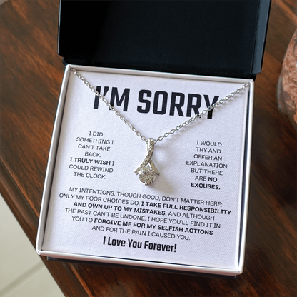Apology Gift For Her - Alluring Beauty Necklace - I Take Full Responsibility