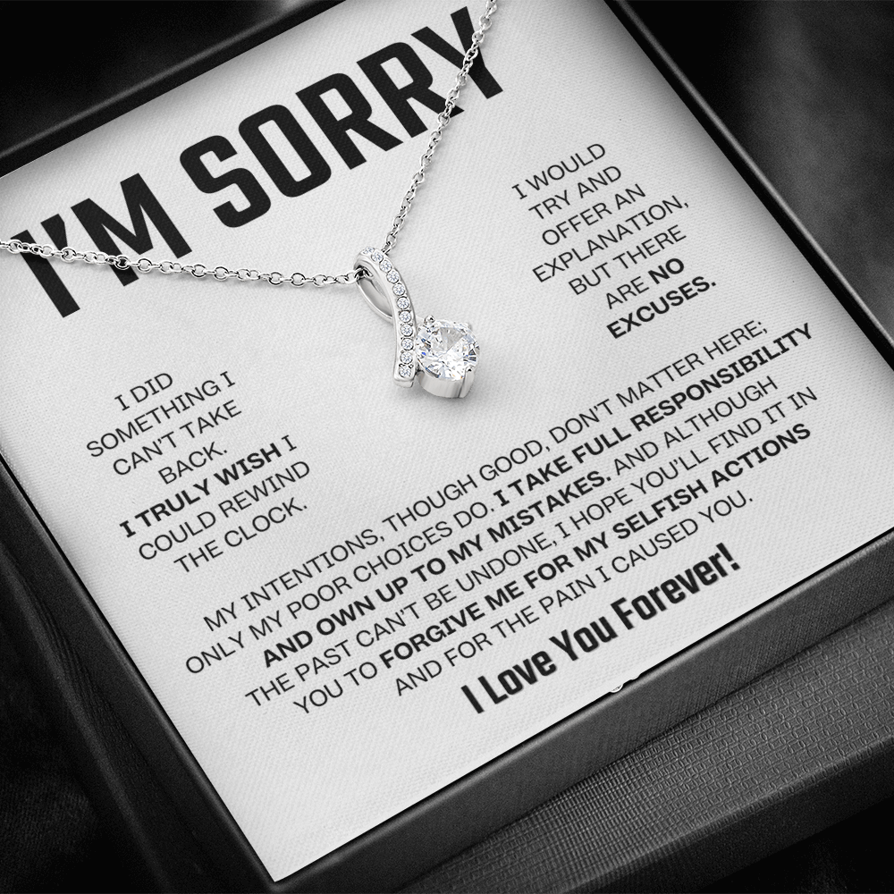 Apology Gift For Her - Alluring Beauty Necklace - I Take Full Responsibility